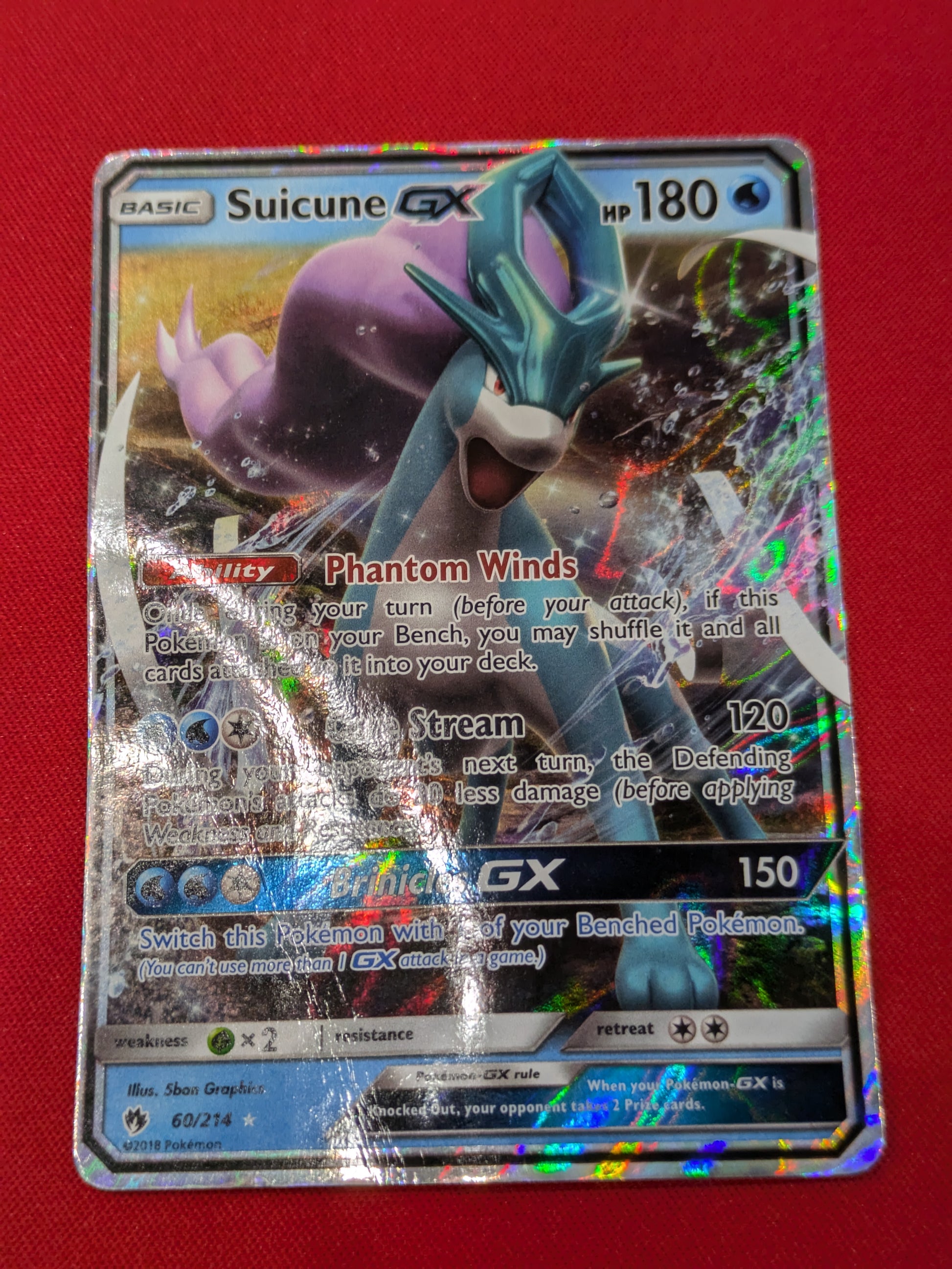 #60/214 Suicune GX SM - Lost Thunder