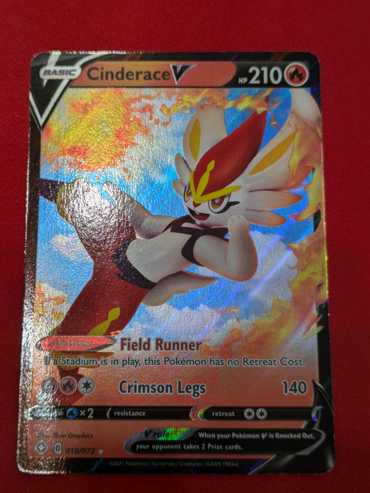 #018/072 Cinderace V Shining Fates