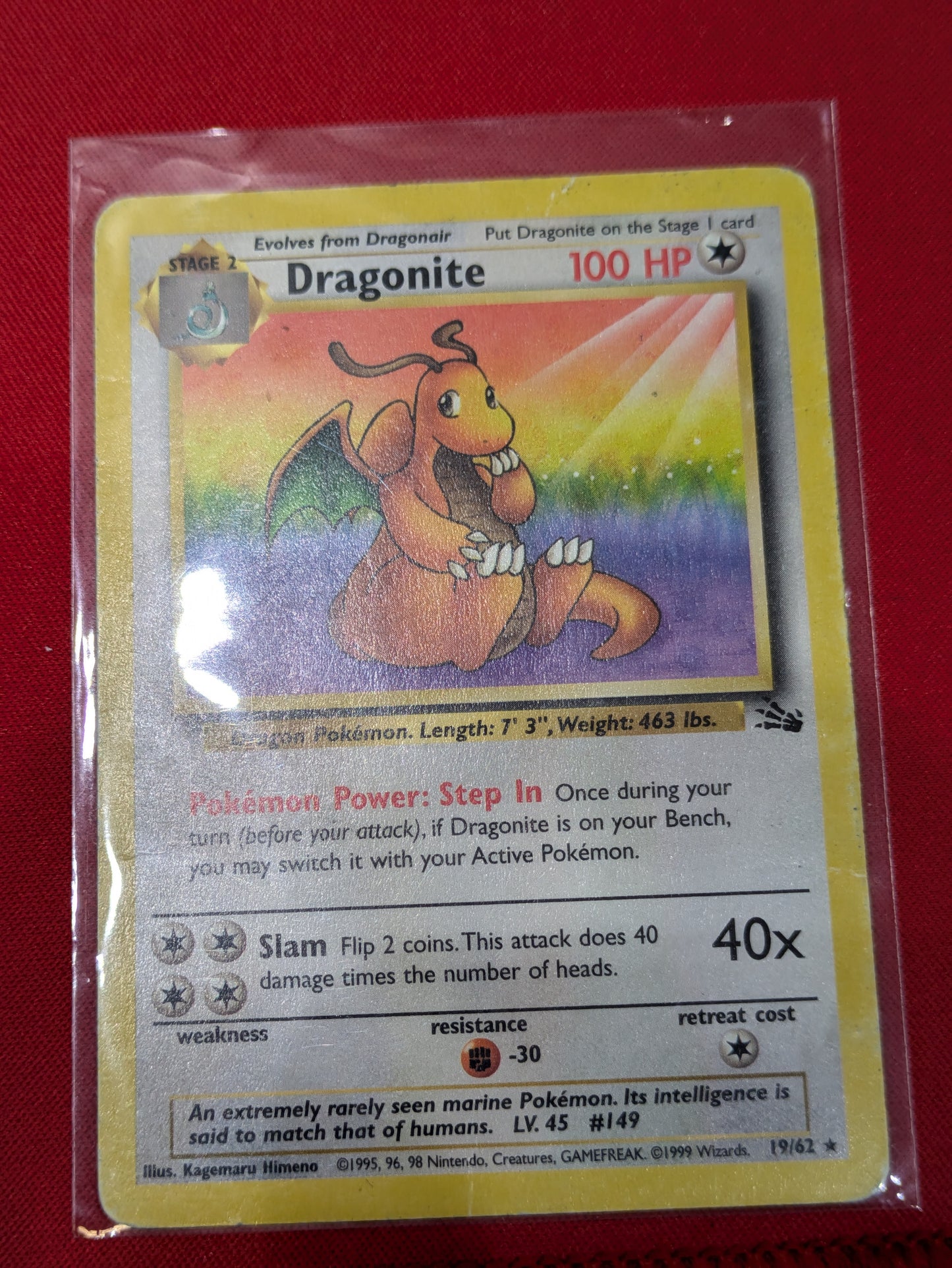 #19/62 Dragonite (19) Fossil