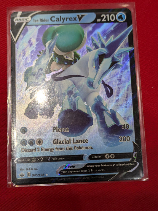 #045/198 Ice Rider Calyrex V SWSH06: Chilling Reign