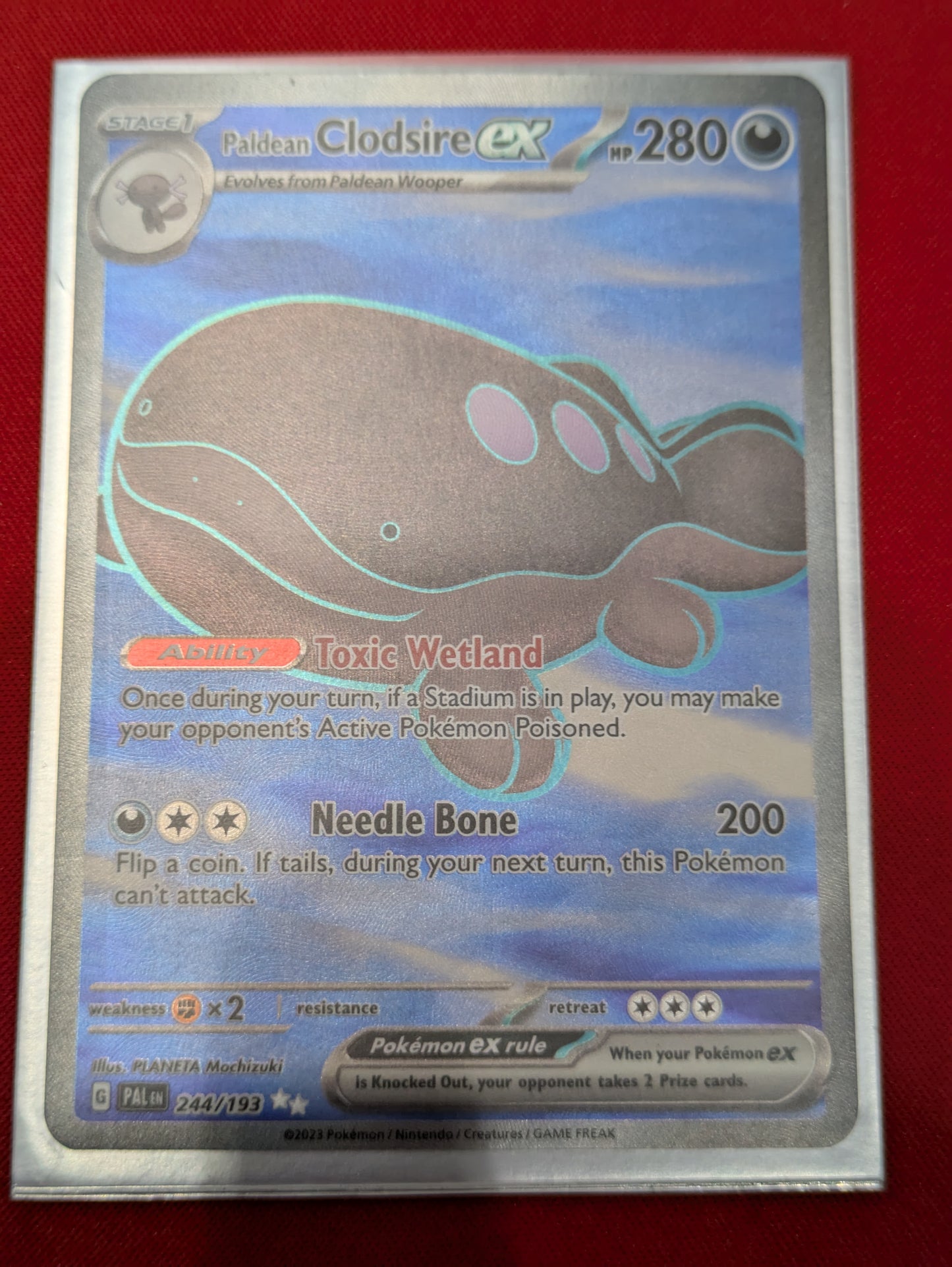 #244/193 Paldean Clodsire ex SV02: Paldea Evolved