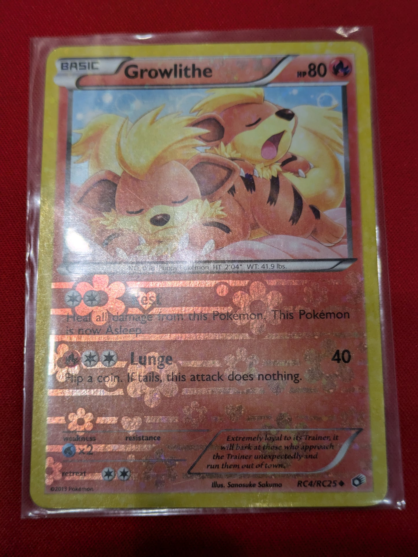 #RC4/RC25 Growlithe Legendary Treasures: Radiant Collection