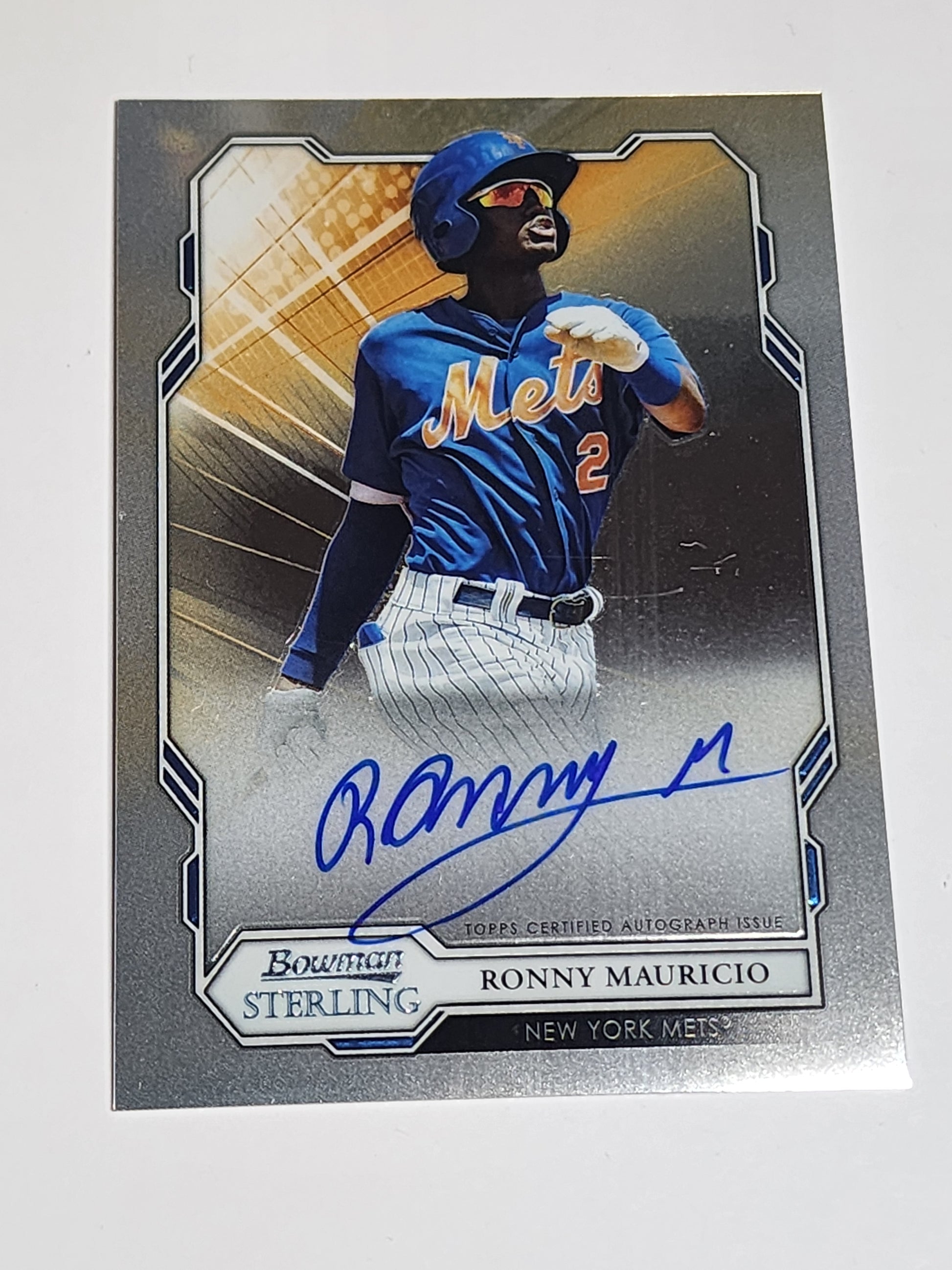 #BSPA-RM Ronny Mauricio 2019 Bowman Sterling - Prospect & Rookie Autographs