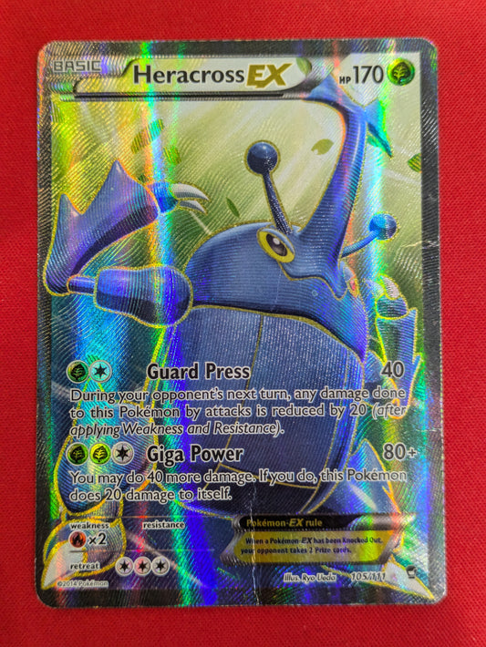 XY - Furious Fists #105/111 Heracross EX (105 Full Art)