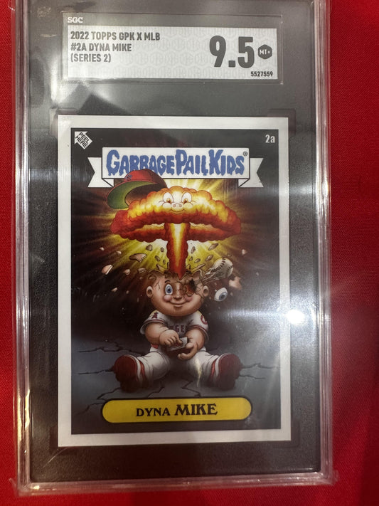 2022 Topps Garbage Pail Kids x MLB Series 2 #2a Dyna Mike SGC 9.5