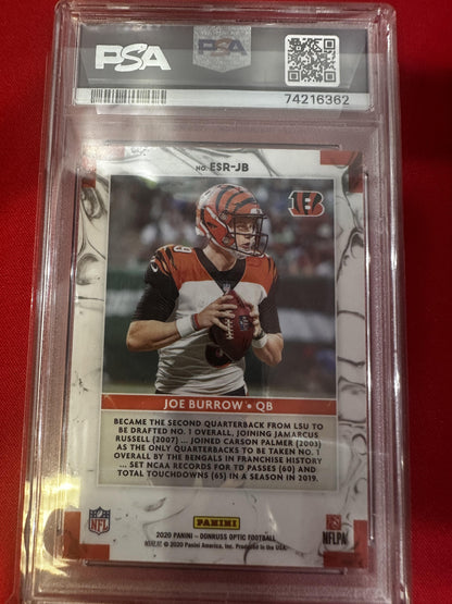 2020 Donruss Optic Joe Burrow Rookie Elite Series PSA