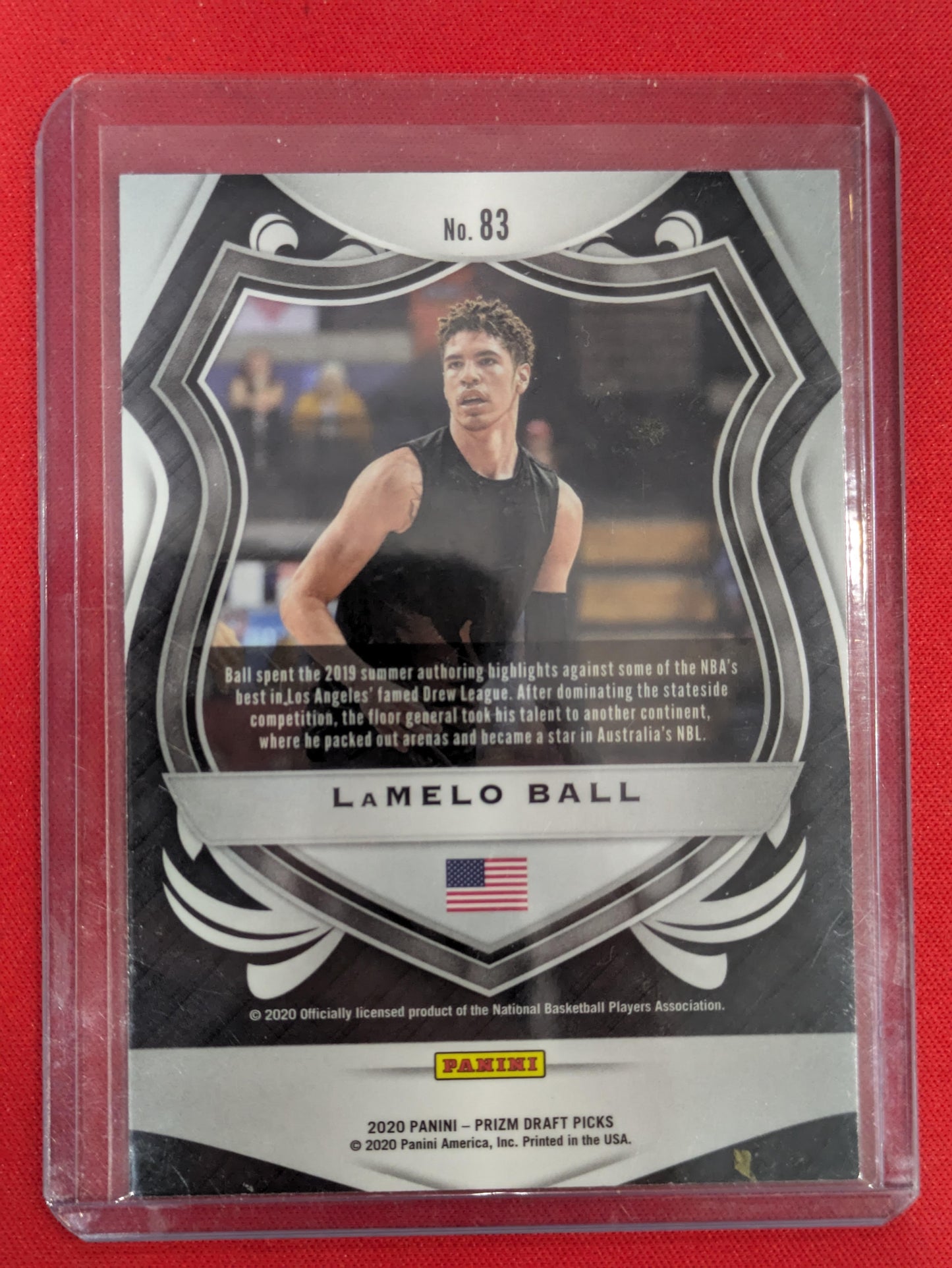 2020 Panini Prizm Draft Picks Collegiate #83 LaMelo Ball