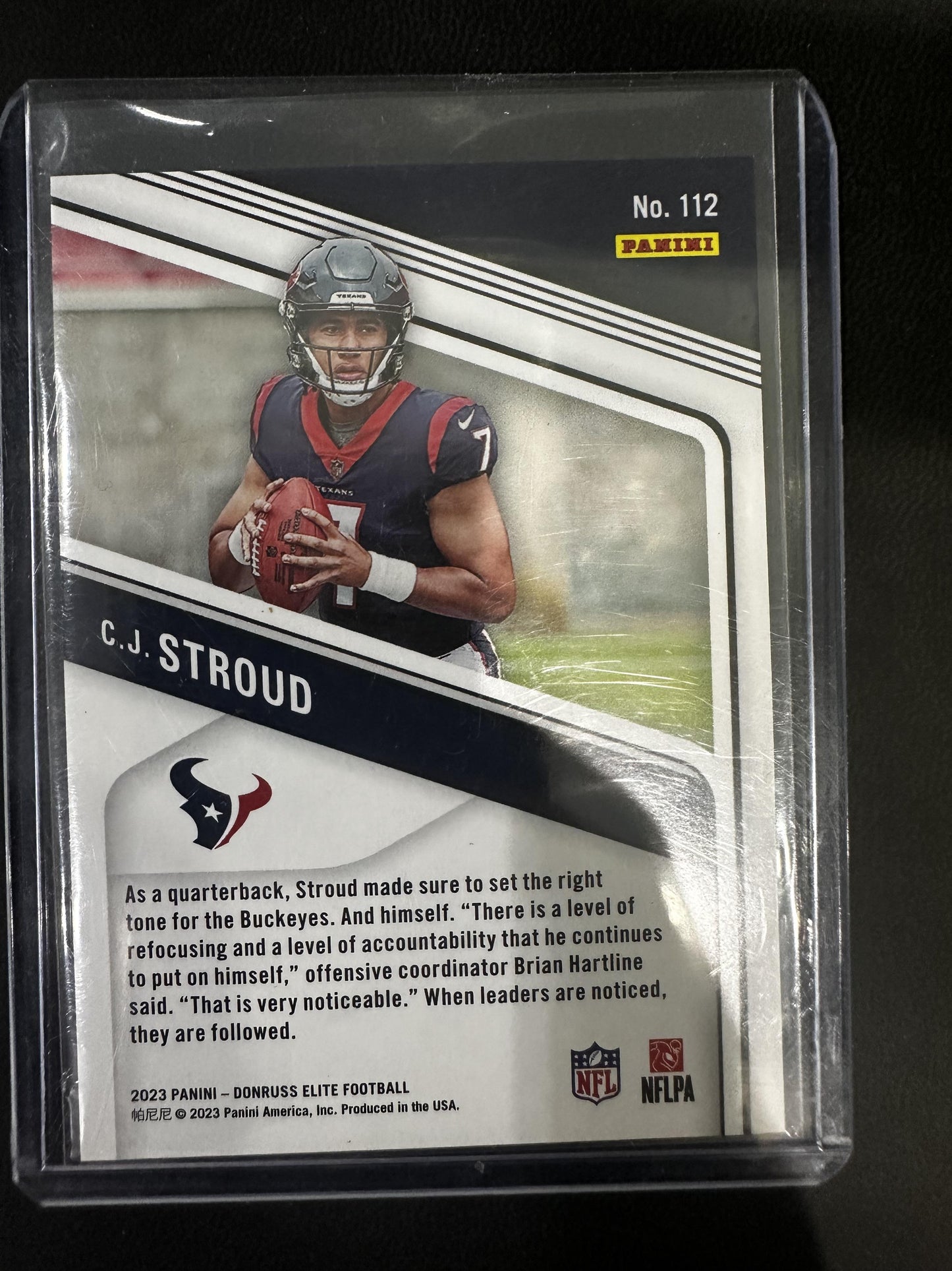 2023 Donruss Elite #112 C.J. Stroud Orange #/399