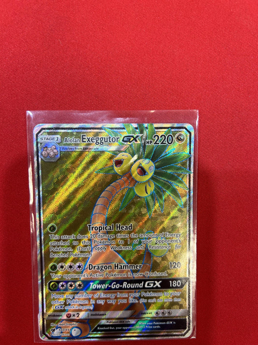 #107/111 Alolan Exeggutor GX (Full Art) SM - Crimson Invasion