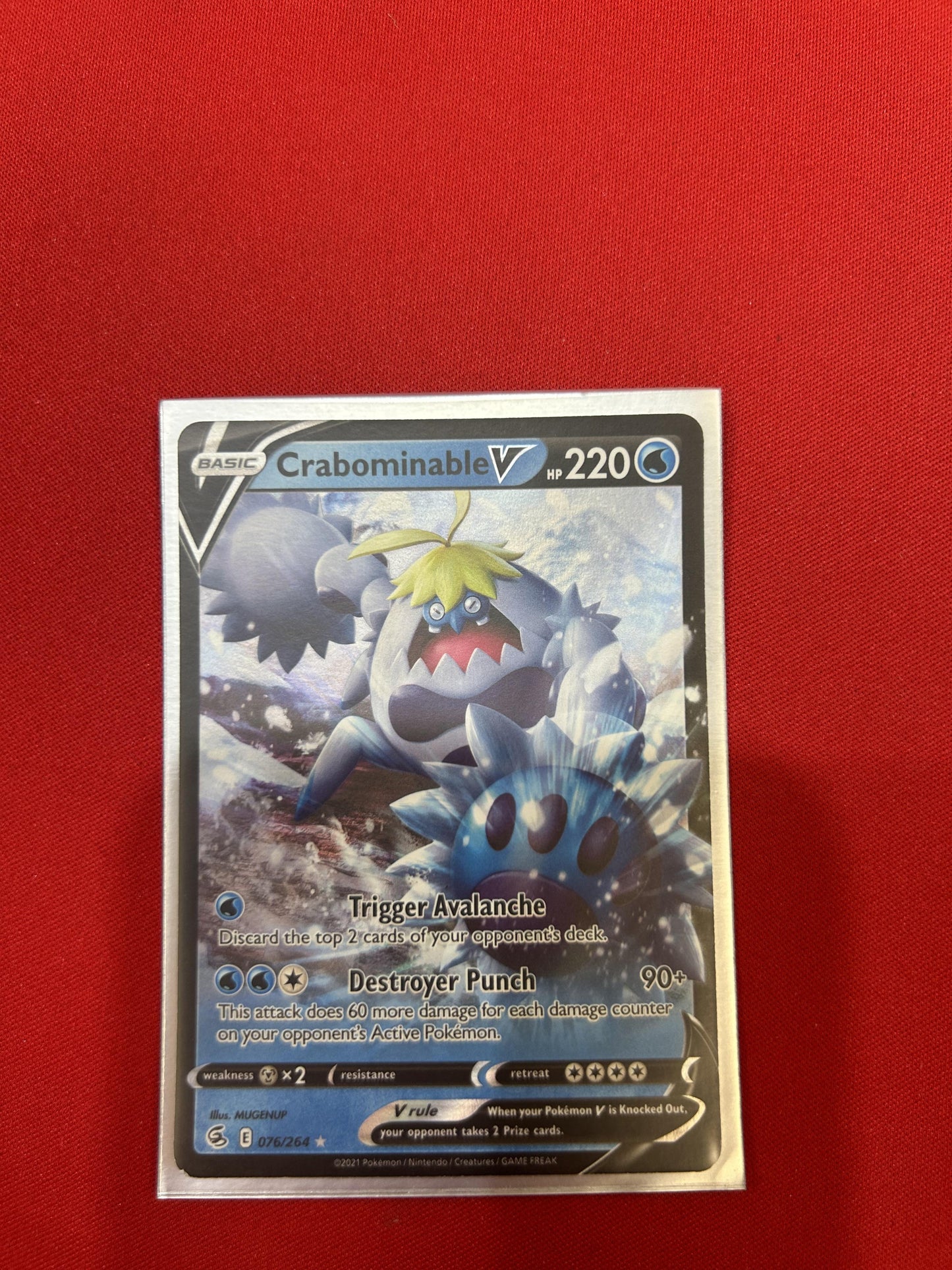 #076/264 Crabominable V SWSH08: Fusion Strike