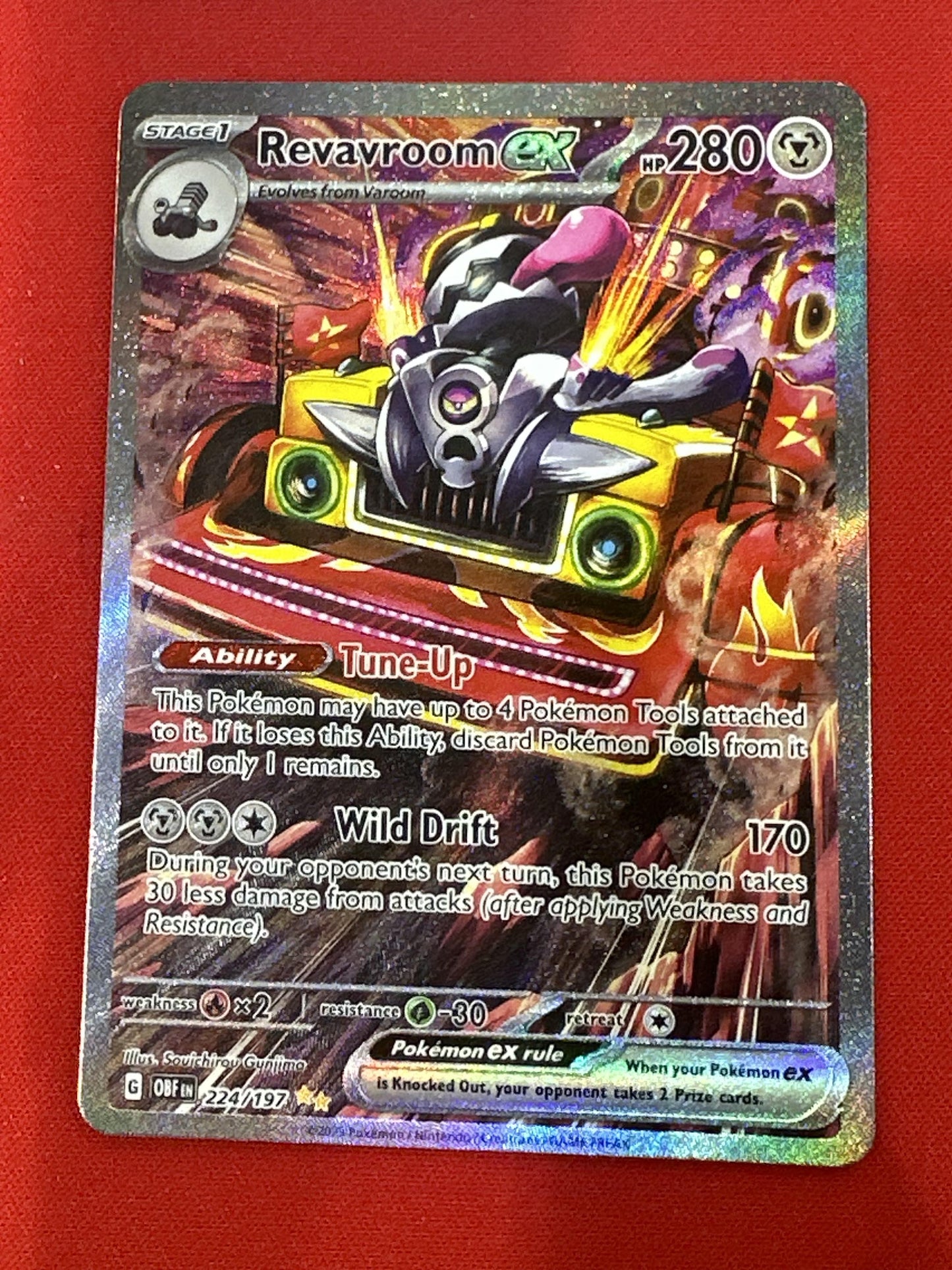 #224/197 Revavroom ex SV03: Obsidian Flames