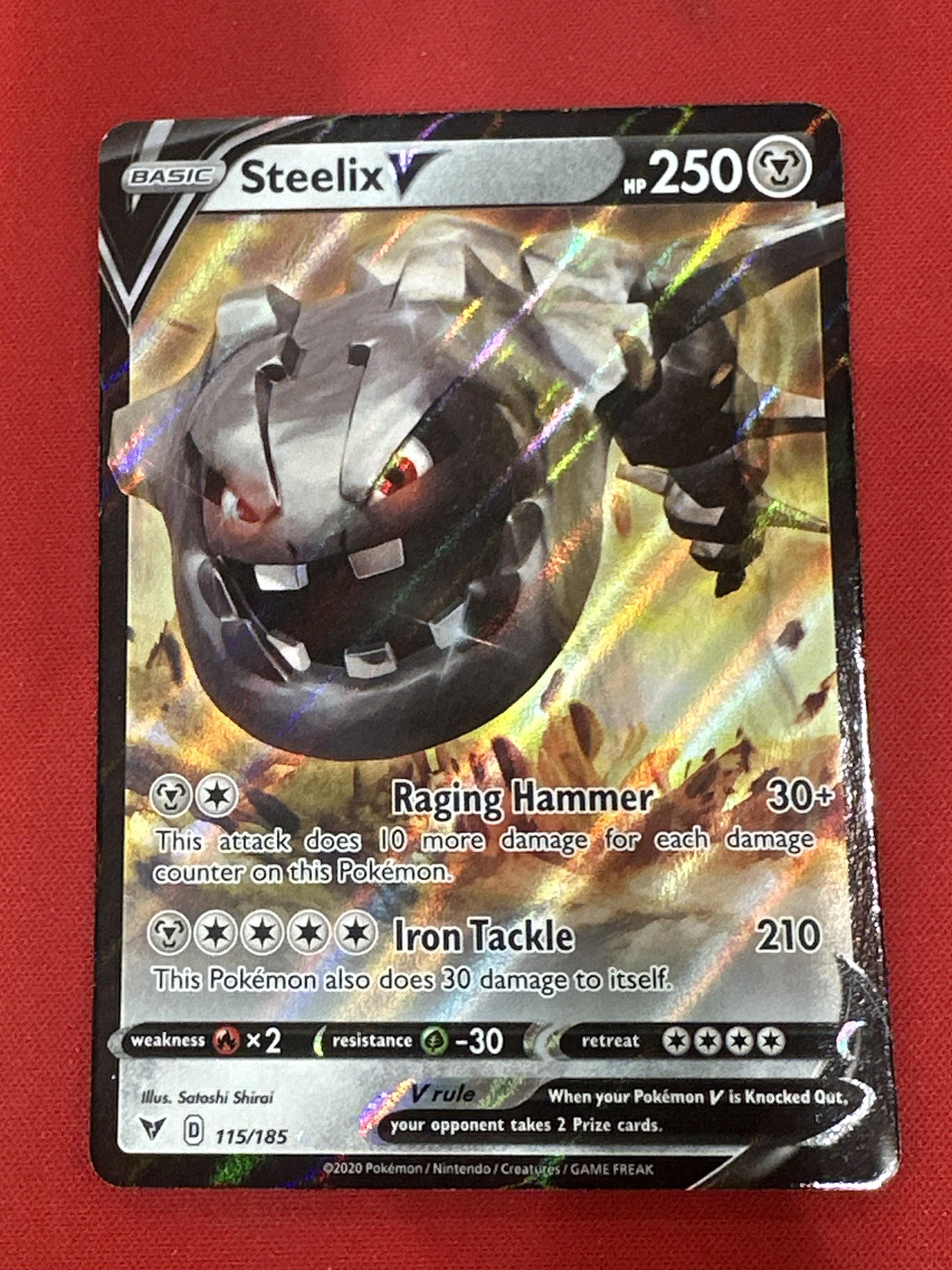 #115/185 Steelix V SWSH04: Vivid Voltage