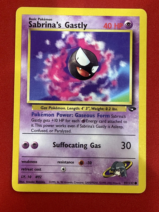 #097/132 Sabrina's Gastly (97) Gym Challenge