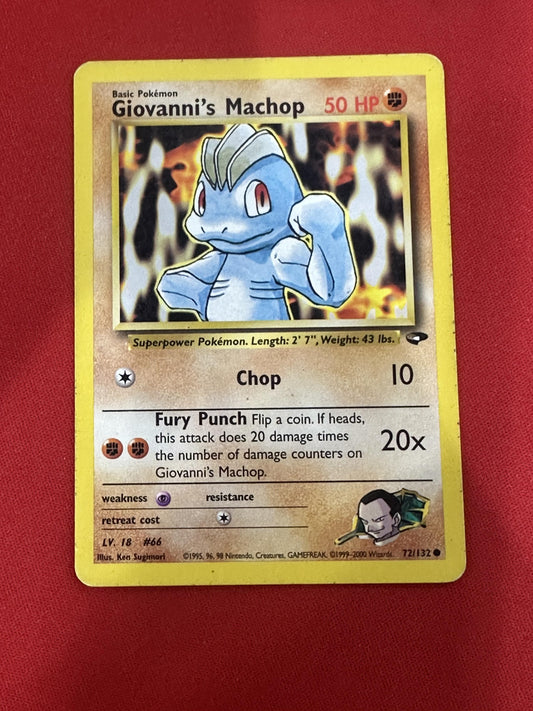 #072/132 Giovanni's Machop Gym Challenge