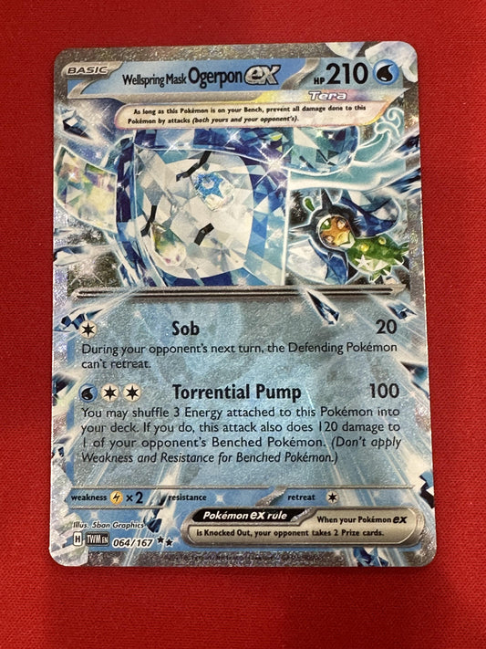 #064/167 Wellspring Mask Ogerpon ex SV06: Twilight Masquerade