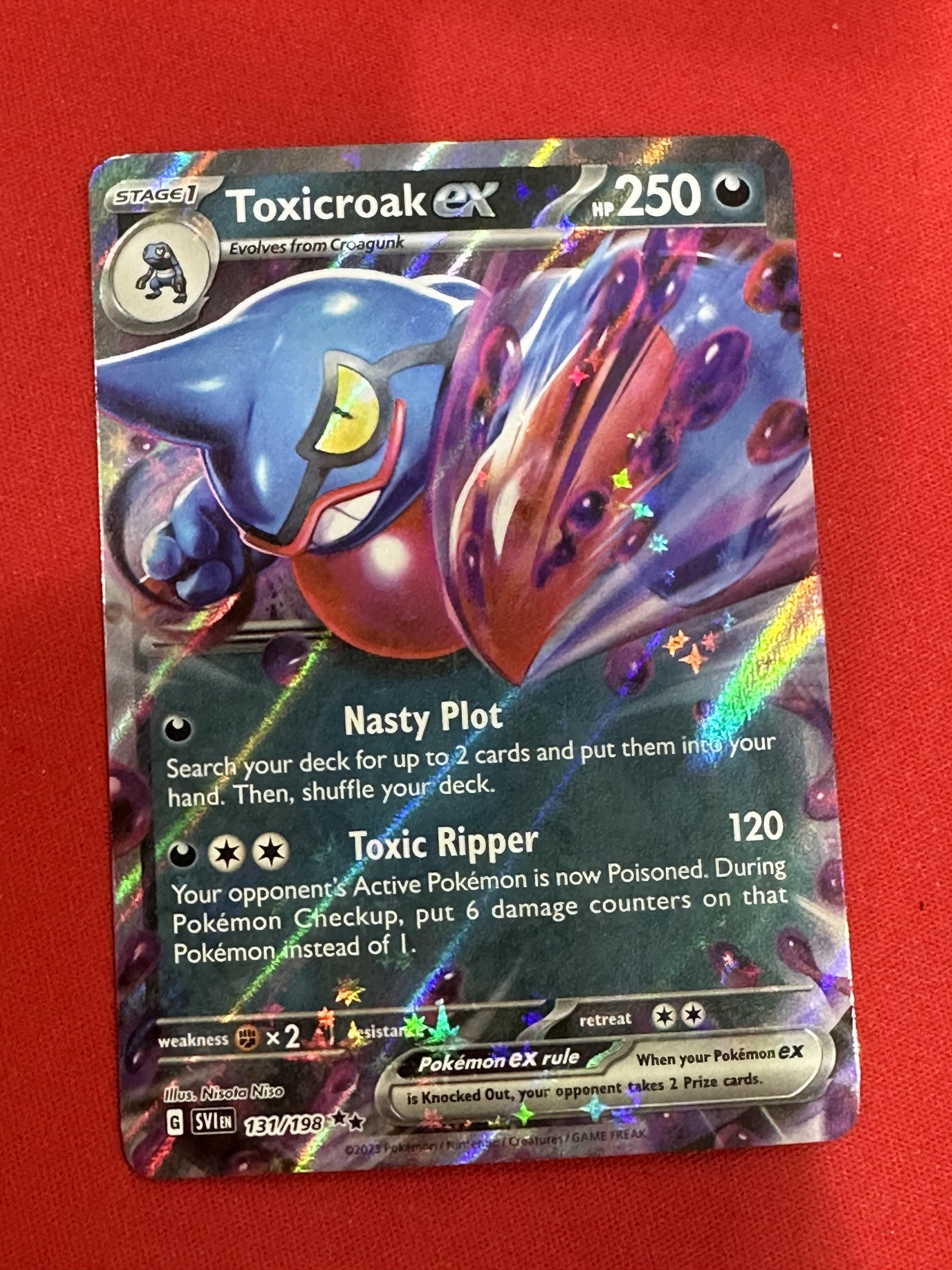 #131/198 Toxicroak ex SV01: Scarlet & Violet Base Set