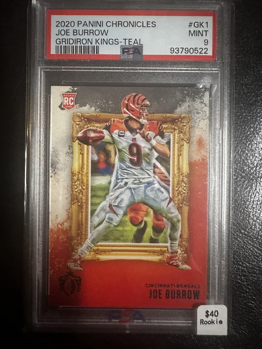 2020 Panini Chronicles #GK-1 Joe Burrow Gridiron Kings Teal