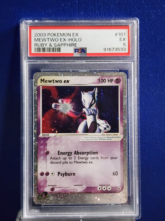 #101/109 Mewtwo ex Ruby and Sapphire PSA