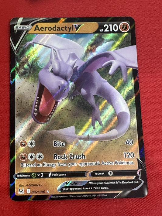 #092/196 Aerodactyl V SWSH11: Lost Origin