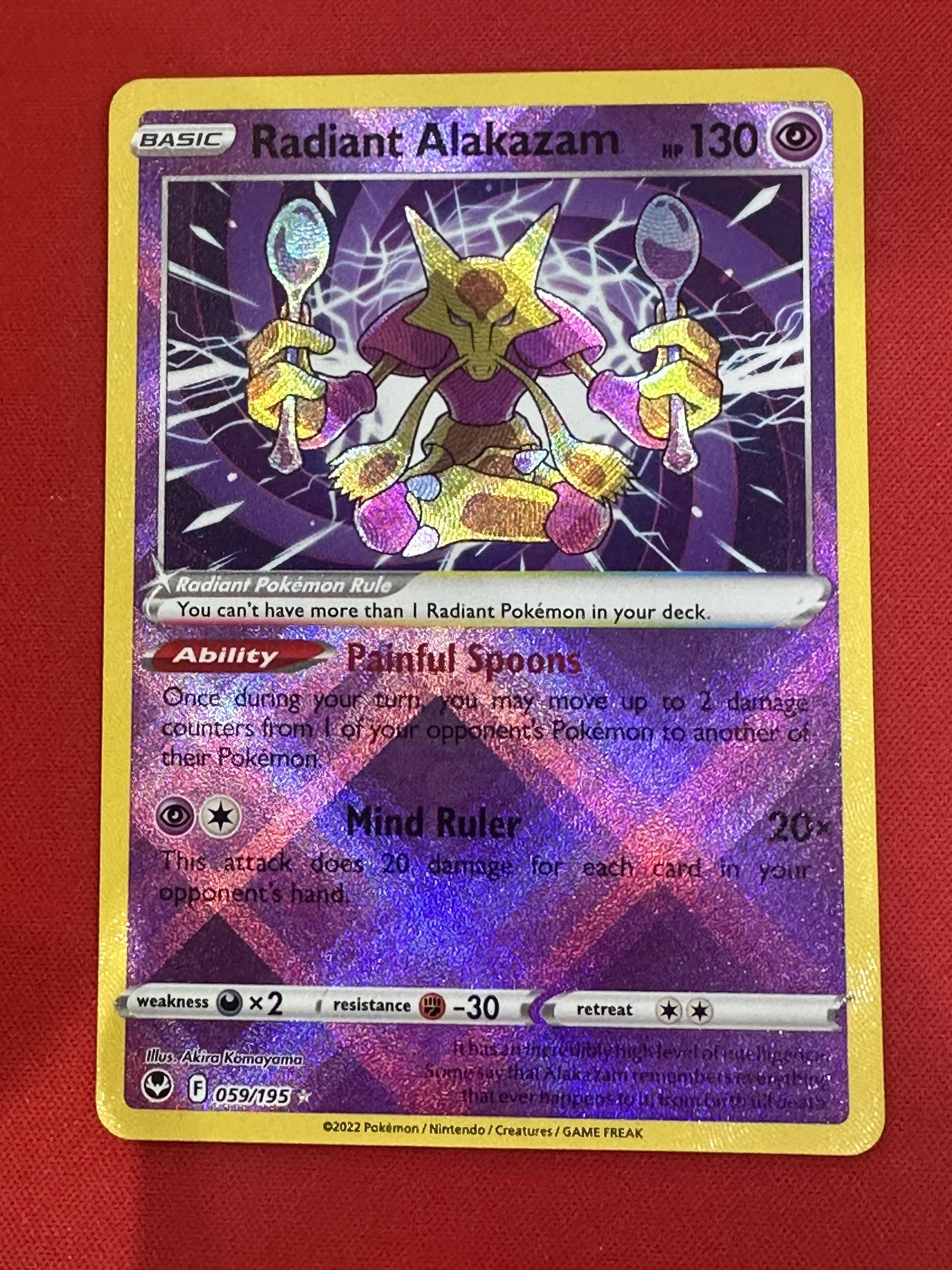 #059/195 Radiant Alakazam Prize Pack Series Cards