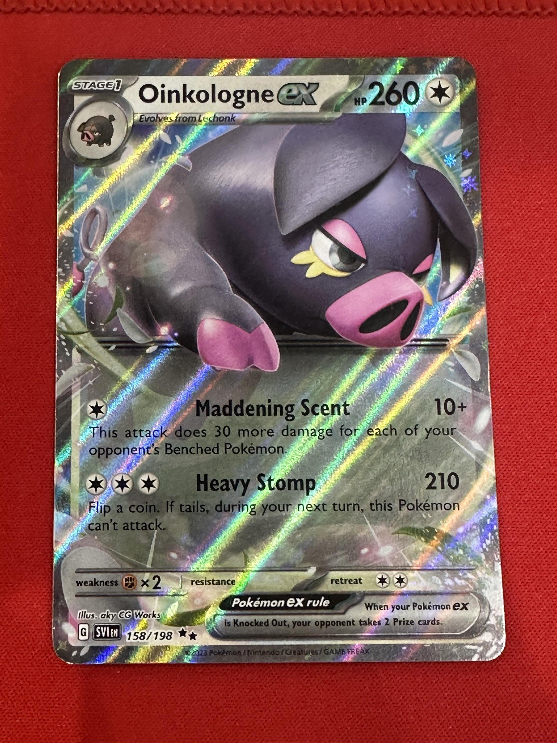 #158/198 Oinkologne ex SV01: Scarlet & Violet Base Set