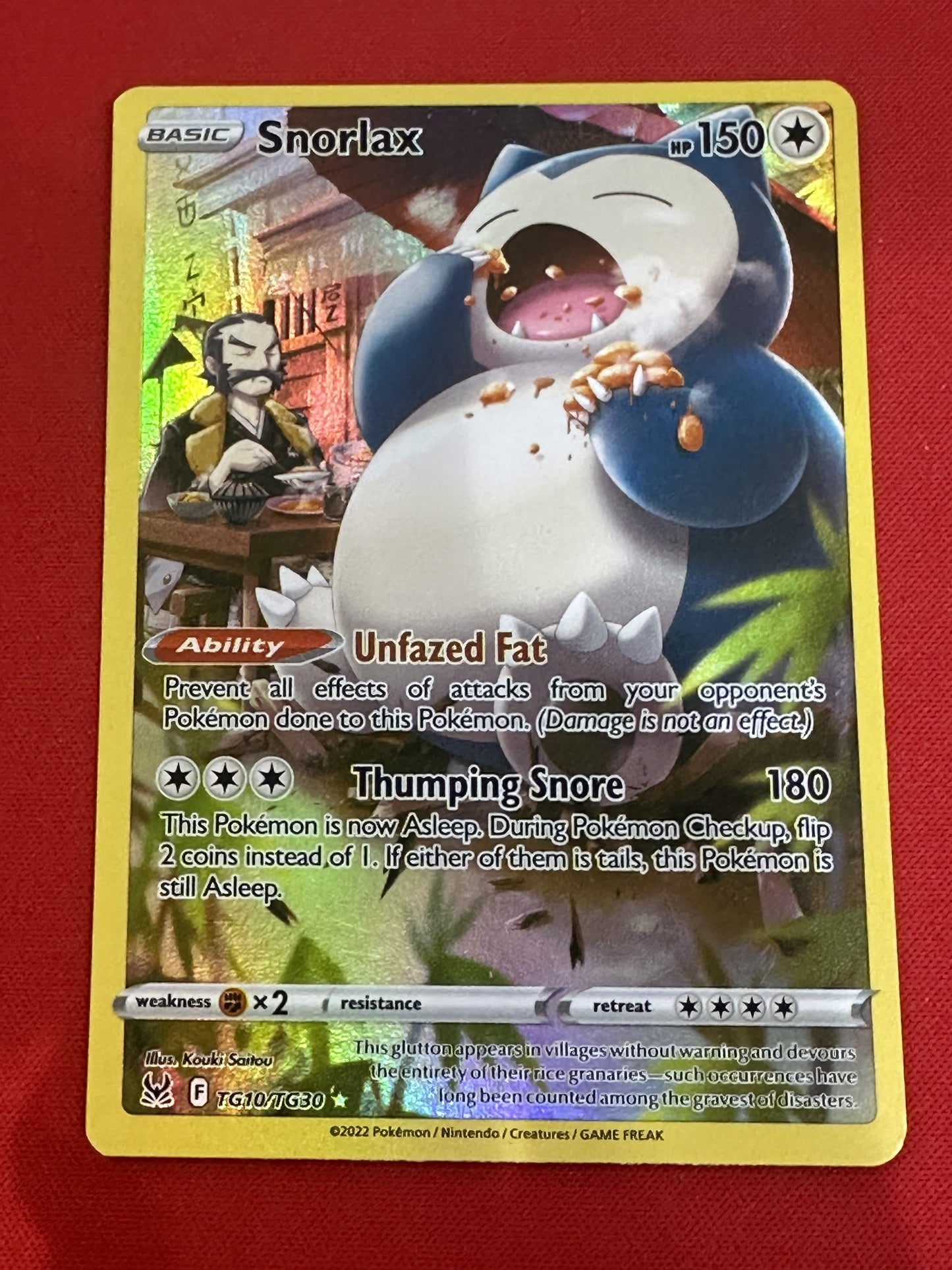 #TG10/TG30 Snorlax SWSH11: Lost Origin Trainer Gallery