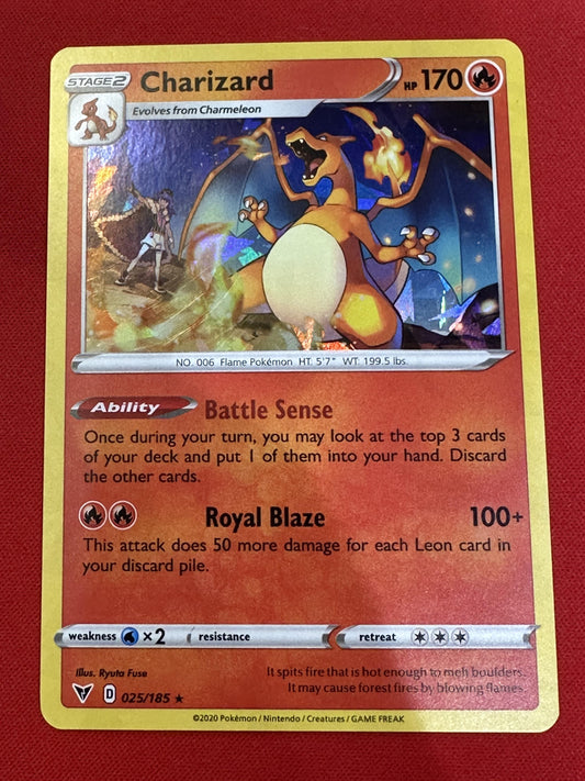 #025/185 Charizard Prize Pack Series Cards