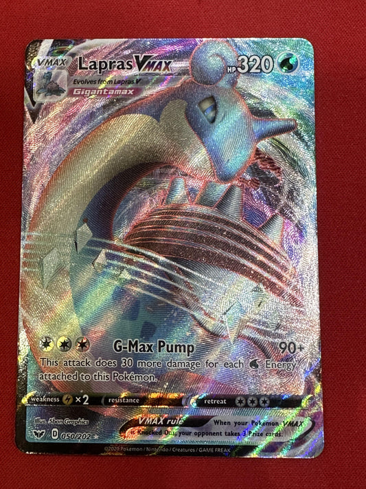 #050/202 Lapras VMAX SWSH01: Sword & Shield Base Set