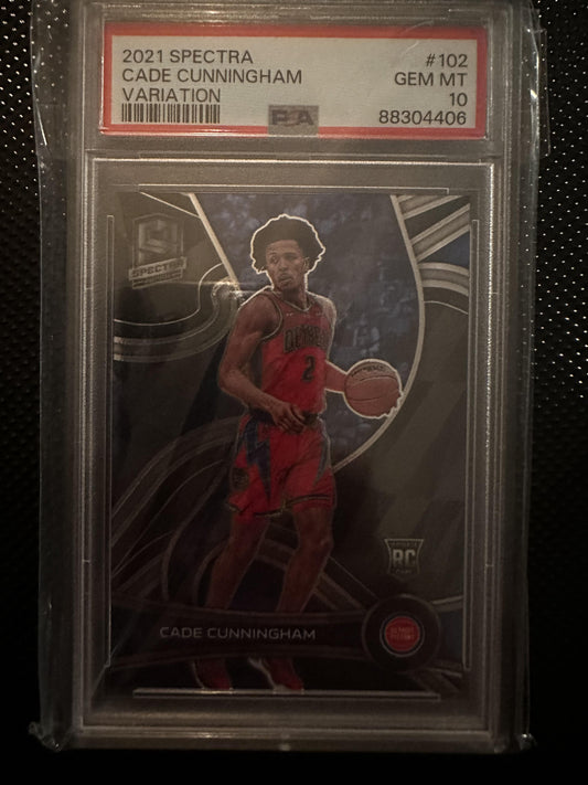 #102 Cade Cunningham 2021-22 Panini Spectra RC Rookie Detroit Pistons sports