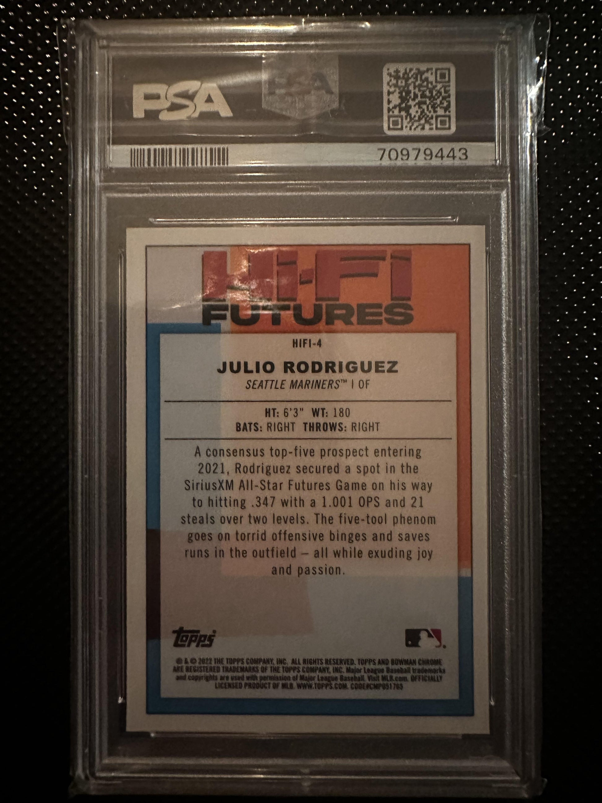 #HIFI-4 Julio Rodriguez 2022 Bowman Seattle Mariners sports Hi-Fi Futures