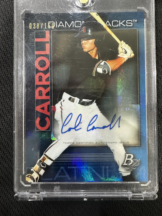 #TOP-79 Corbin Carroll 2020 Bowman Platinum Diamondbacks Auto Orange