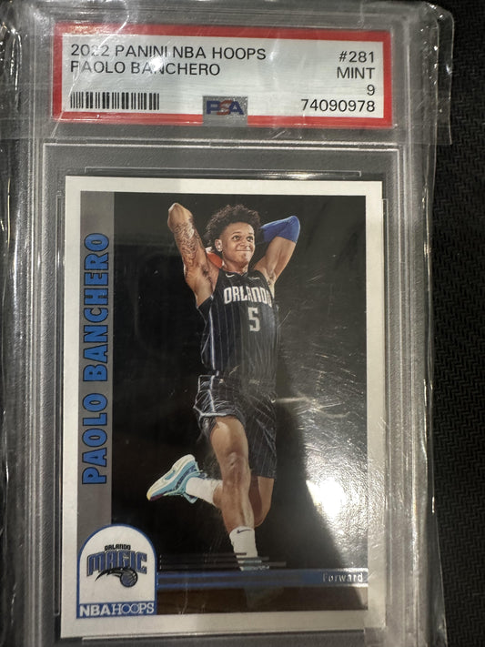 #281 Paolo Banchero 2022-23 Hoops Orlando Magic sports