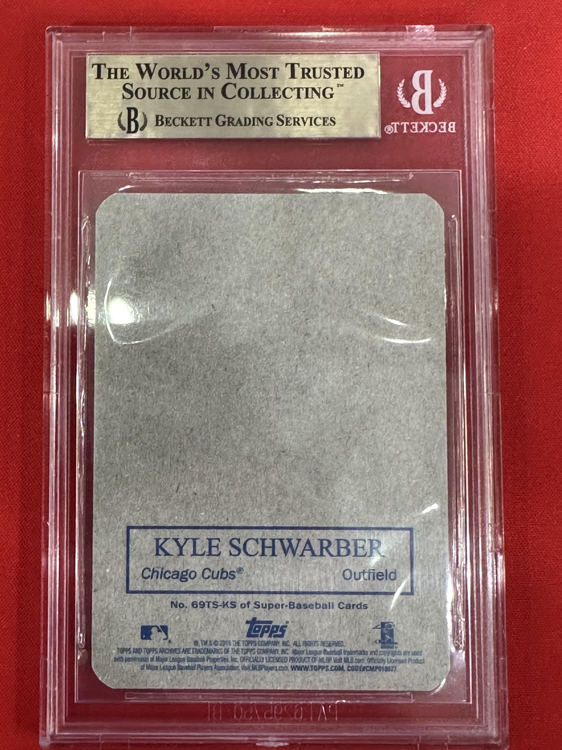 #69tsks #Beckett 10 GEM-MT 2016 Kyle Schwarber Cubs