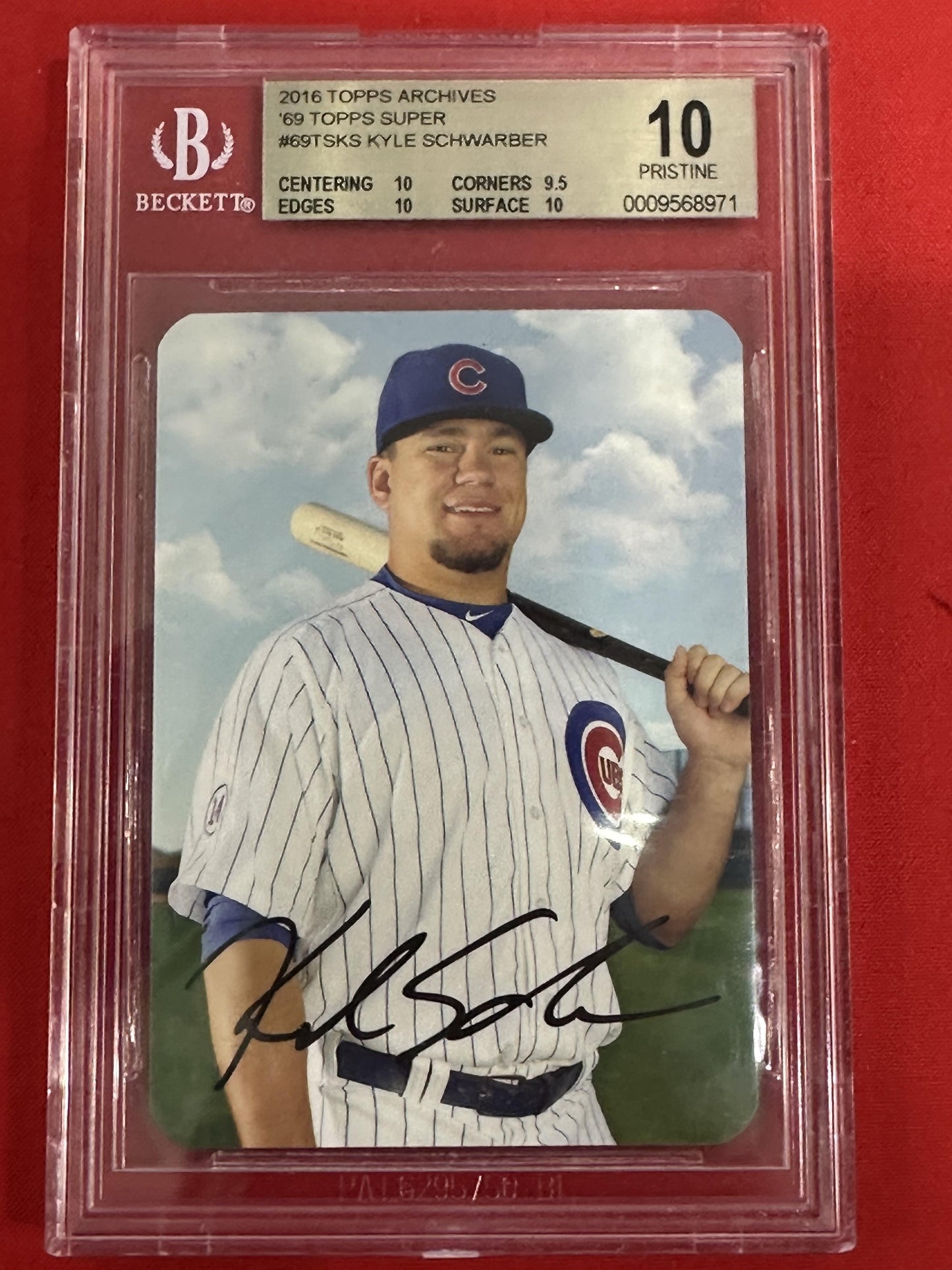 #69tsks #Beckett 10 GEM-MT 2016 Kyle Schwarber Cubs