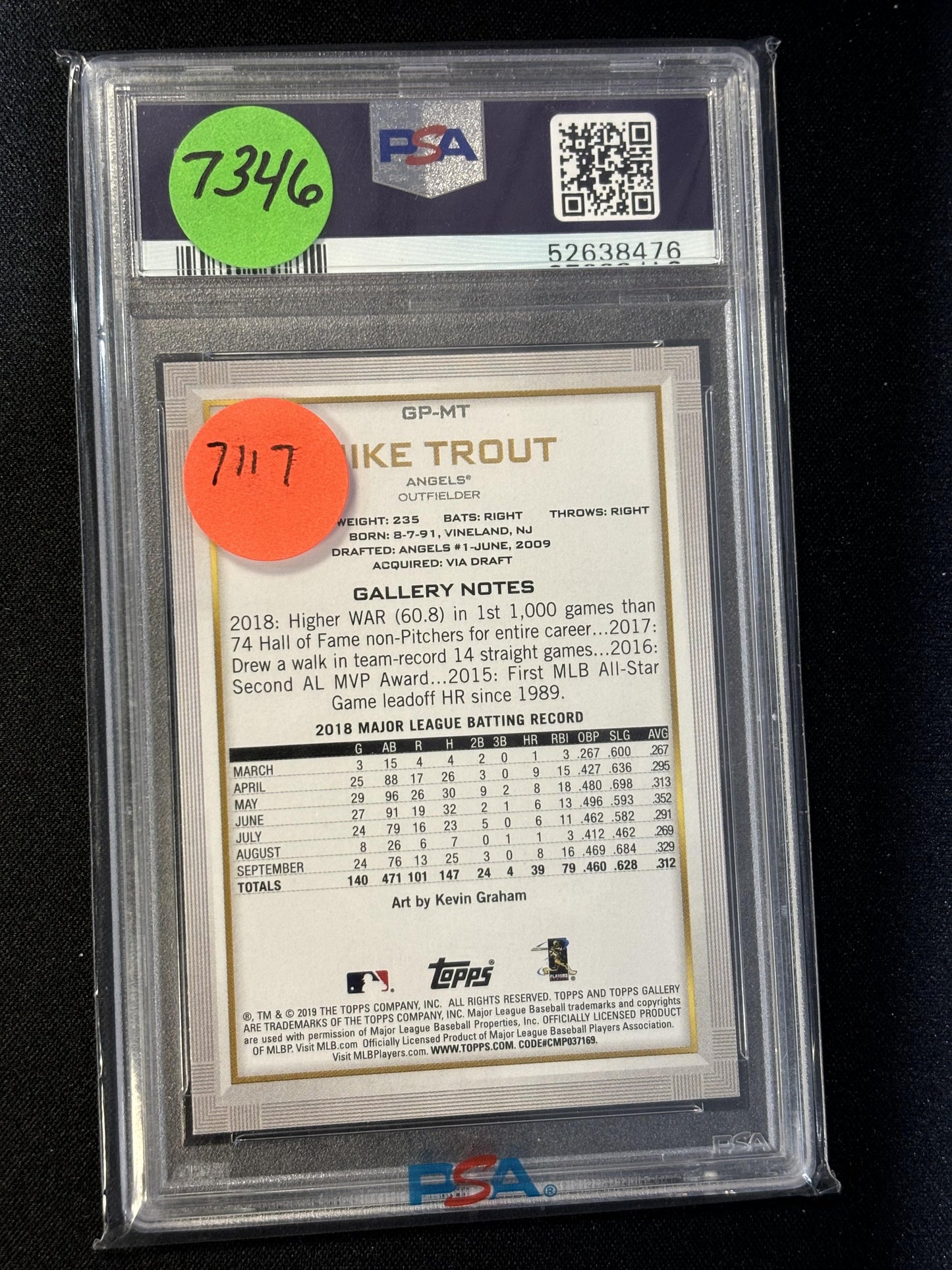 #GP-MT Mike Trout 2019 National Baseball Card Day