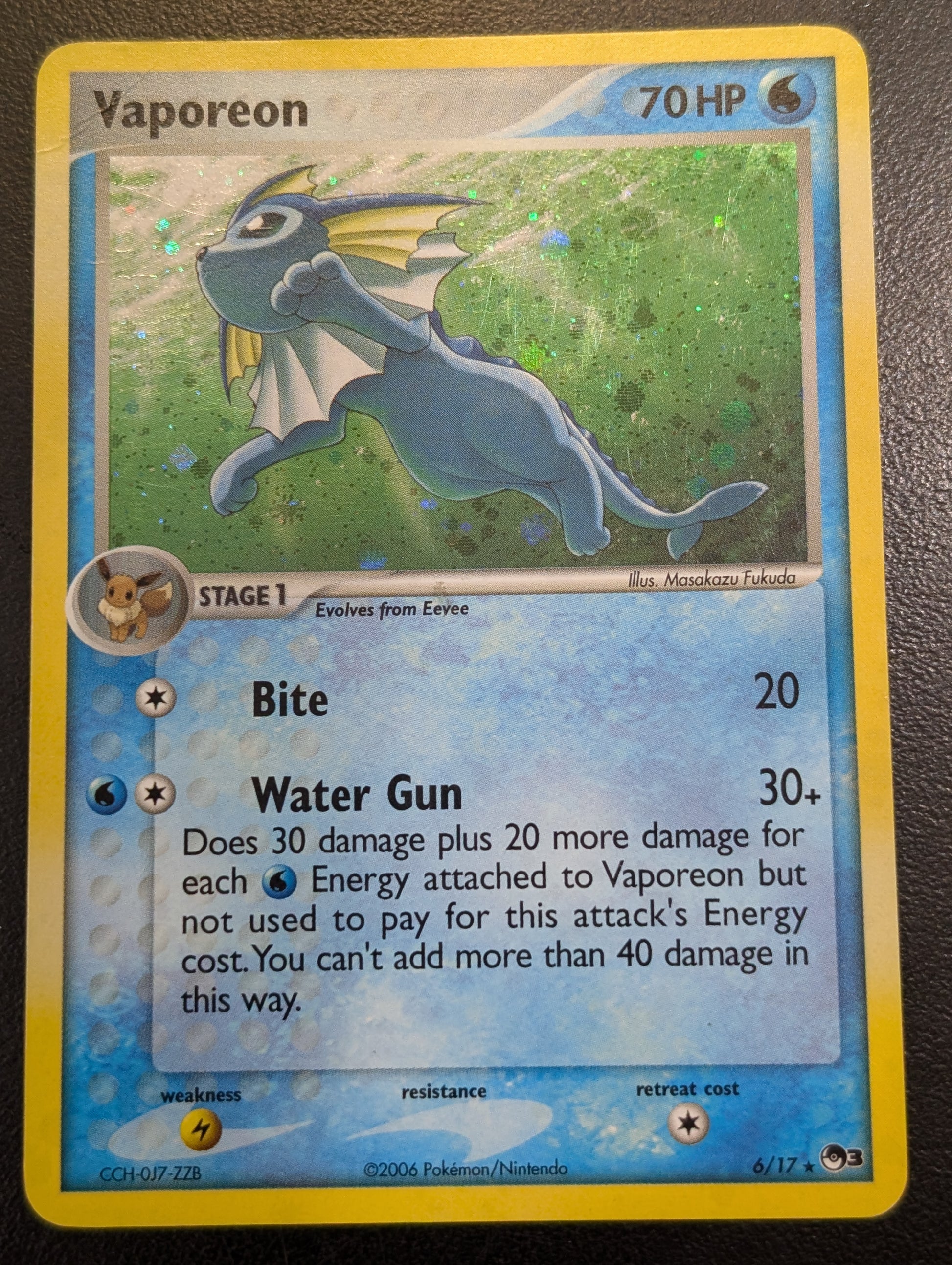 #006/017 Vaporeon POP Series 3