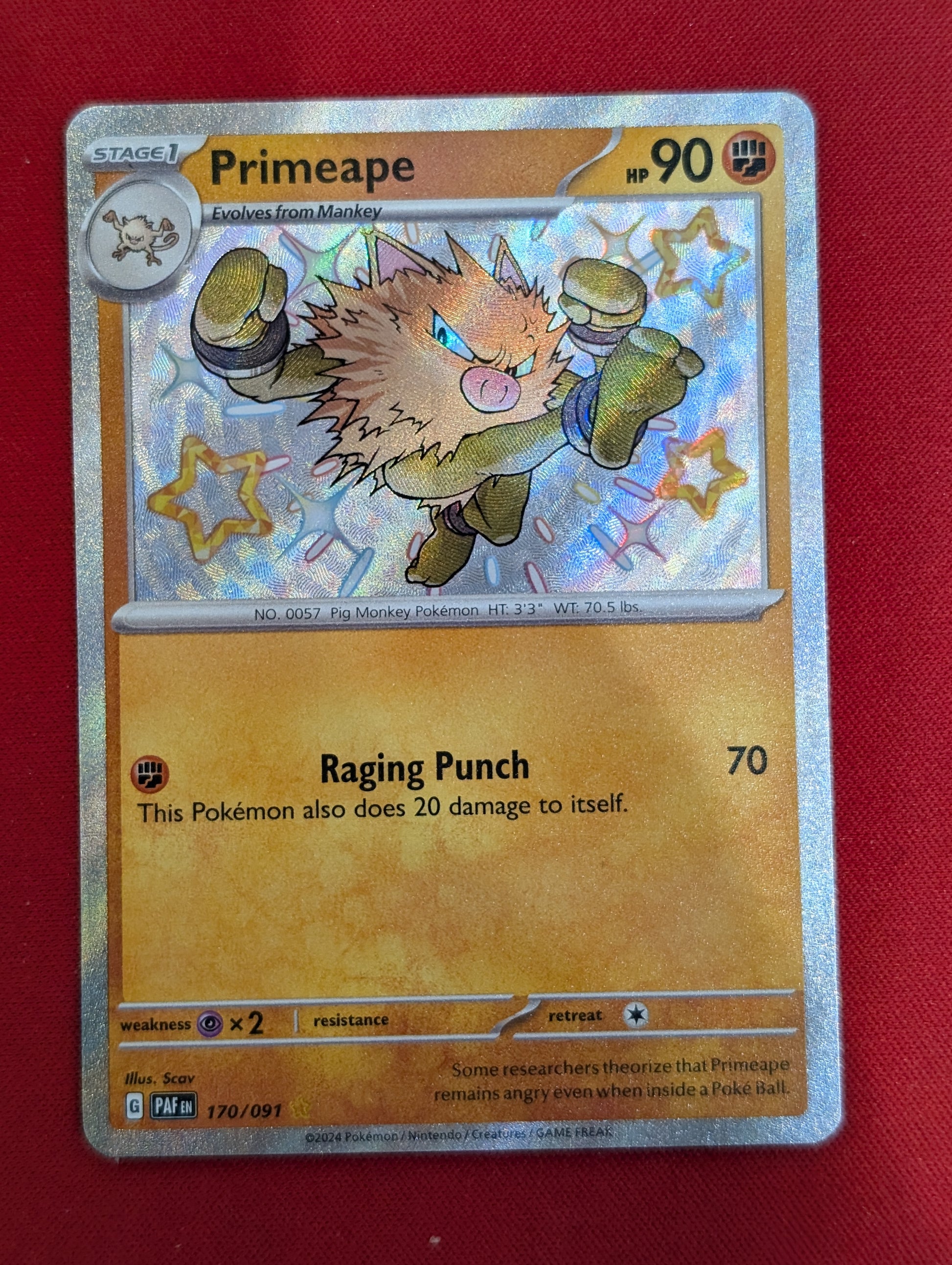 #170/091 Primeape SV: Paldean Fates