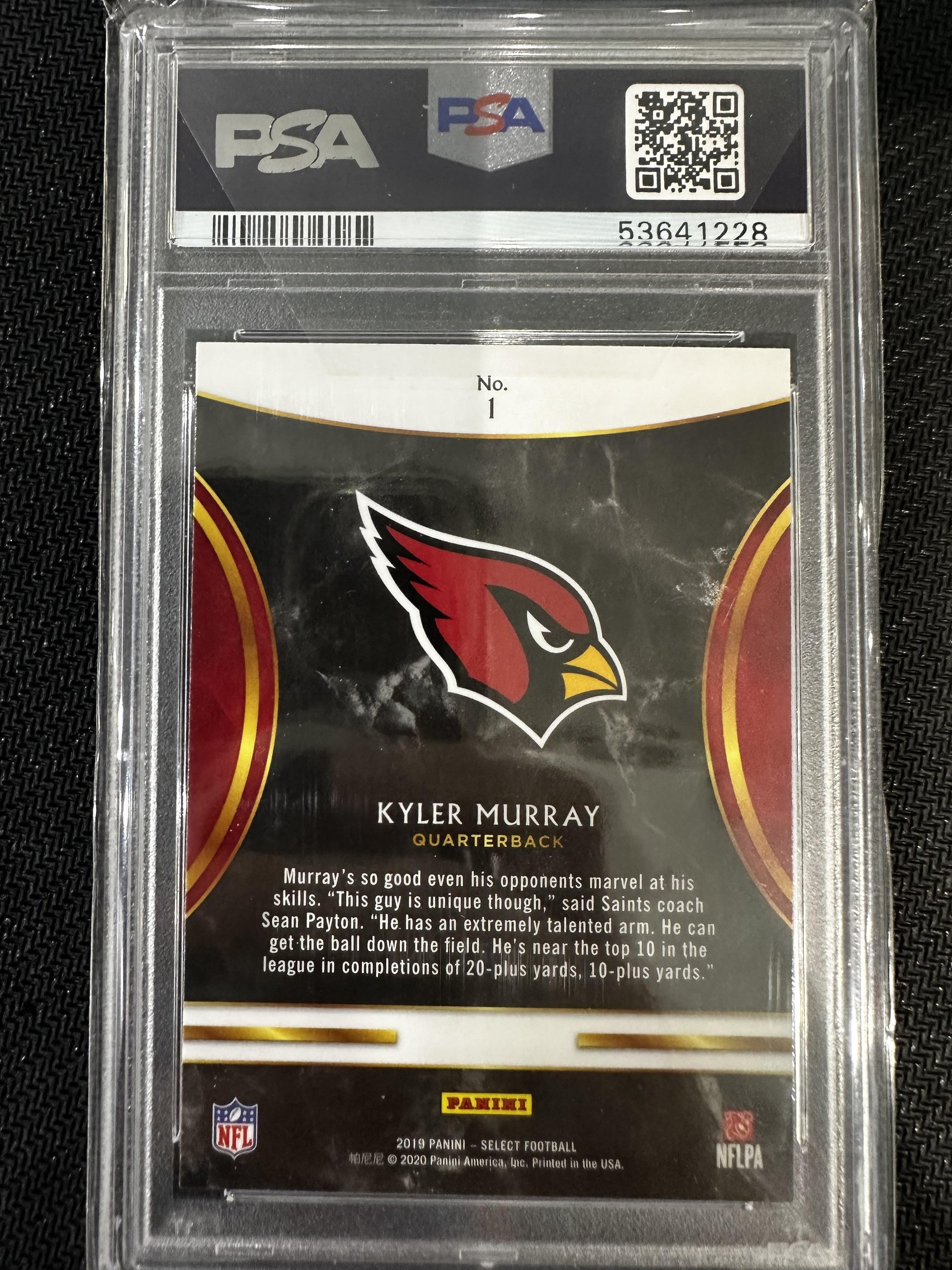 #1 Kyler Murray 2019 Panini Select Rookie 9 Rookie Selections