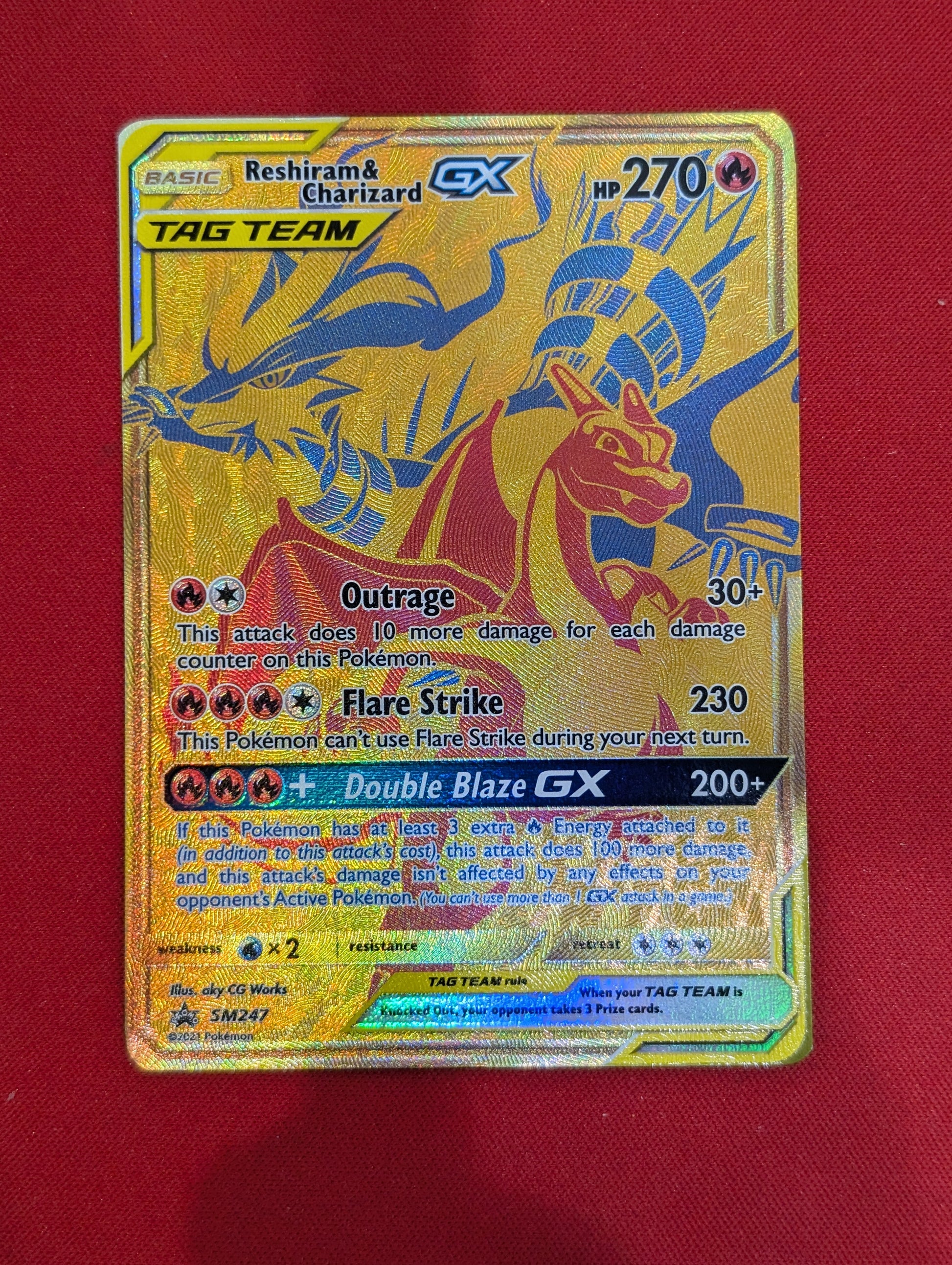 #SM247 Reshiram & Charizard GX SM Promos