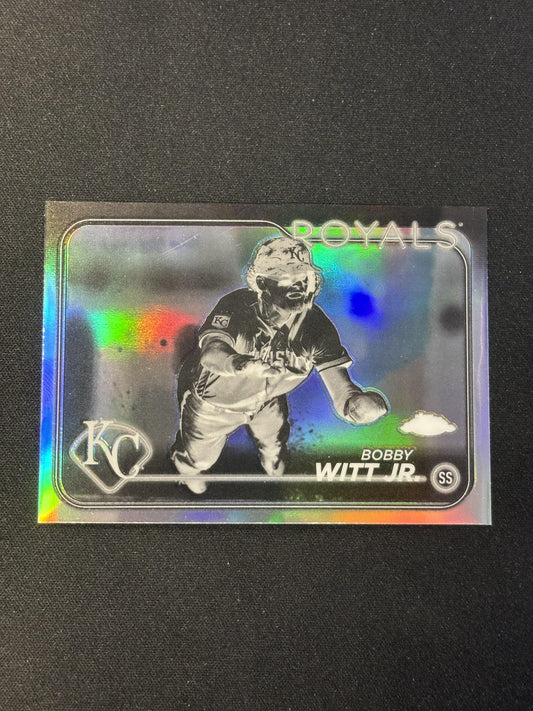 #120 Bobby Witt Jr. 2024 Topps Chrome sports Negative Refractor