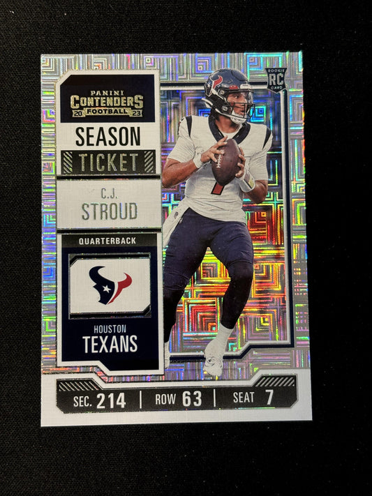 #40 C.J. Stroud 2023 Panini Contenders Houston Texans sports