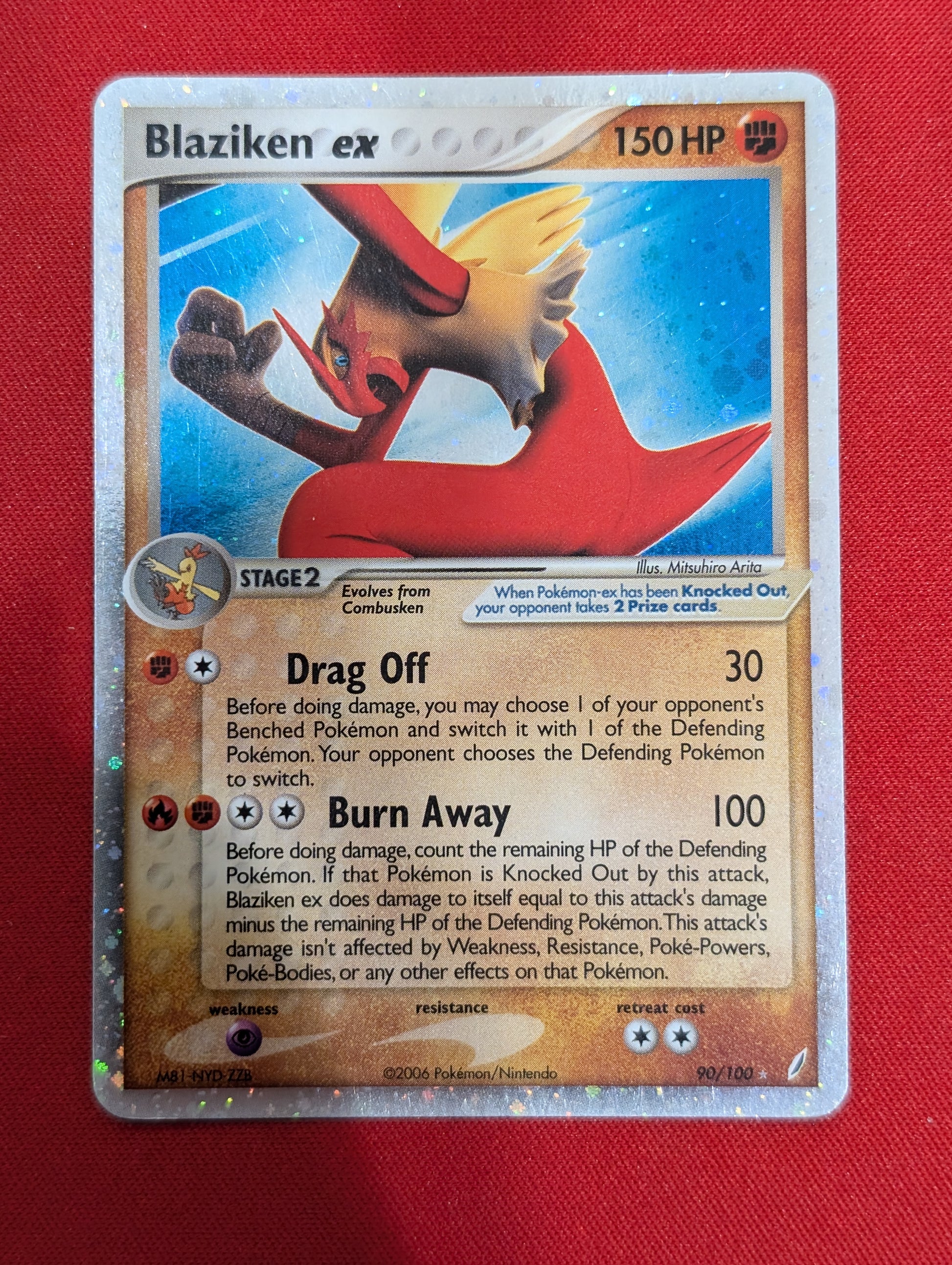 #90/100 Blaziken ex Crystal Guardians