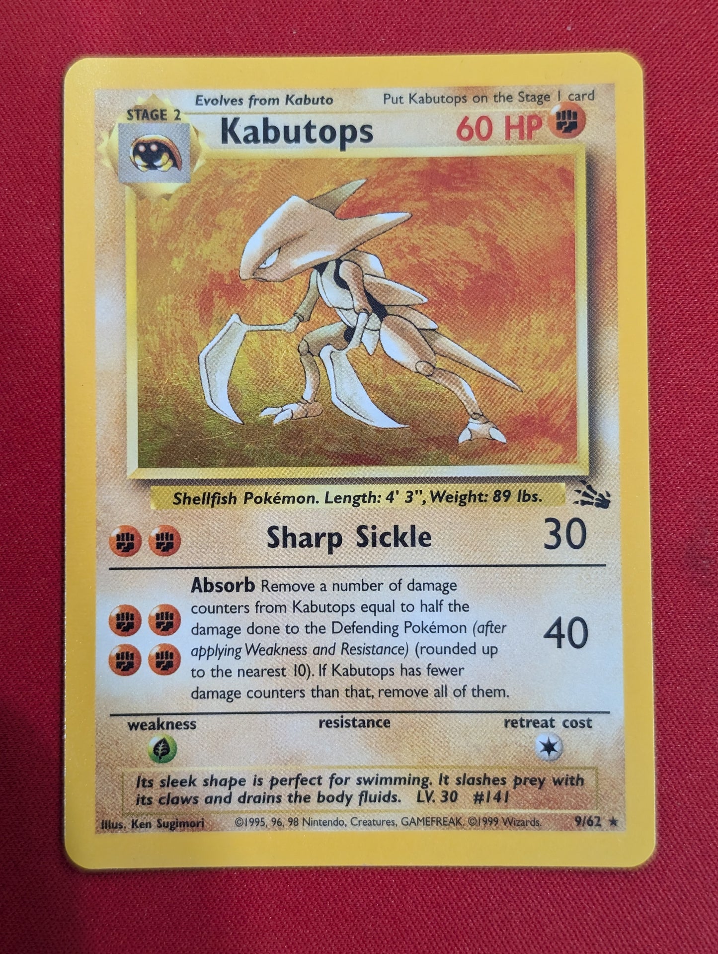 #09/62 Kabutops (9) Fossil