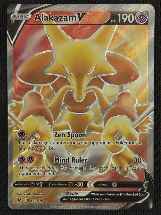 #172/185 Alakazam V (Full Art) SWSH04: Vivid Voltage