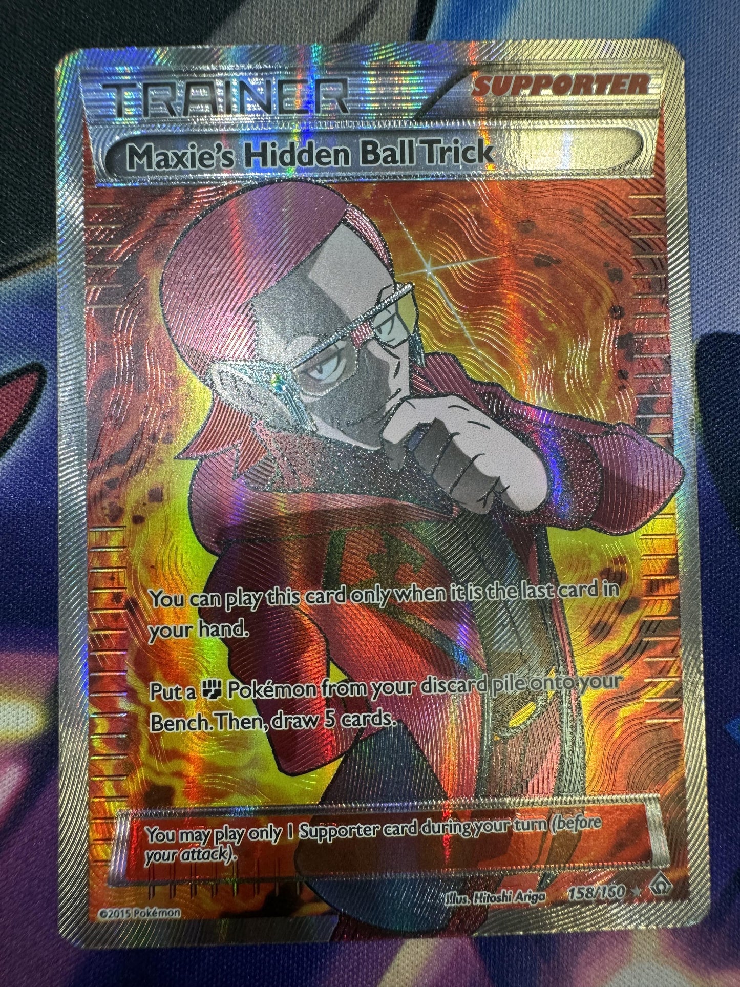 #158/160 Maxie's Hidden Ball Trick (158 Full Art) XY - Primal Clash