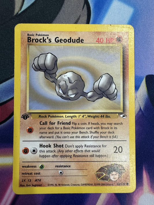 #066/132 Brock's Geodude (1st) (66) Gym Heroes