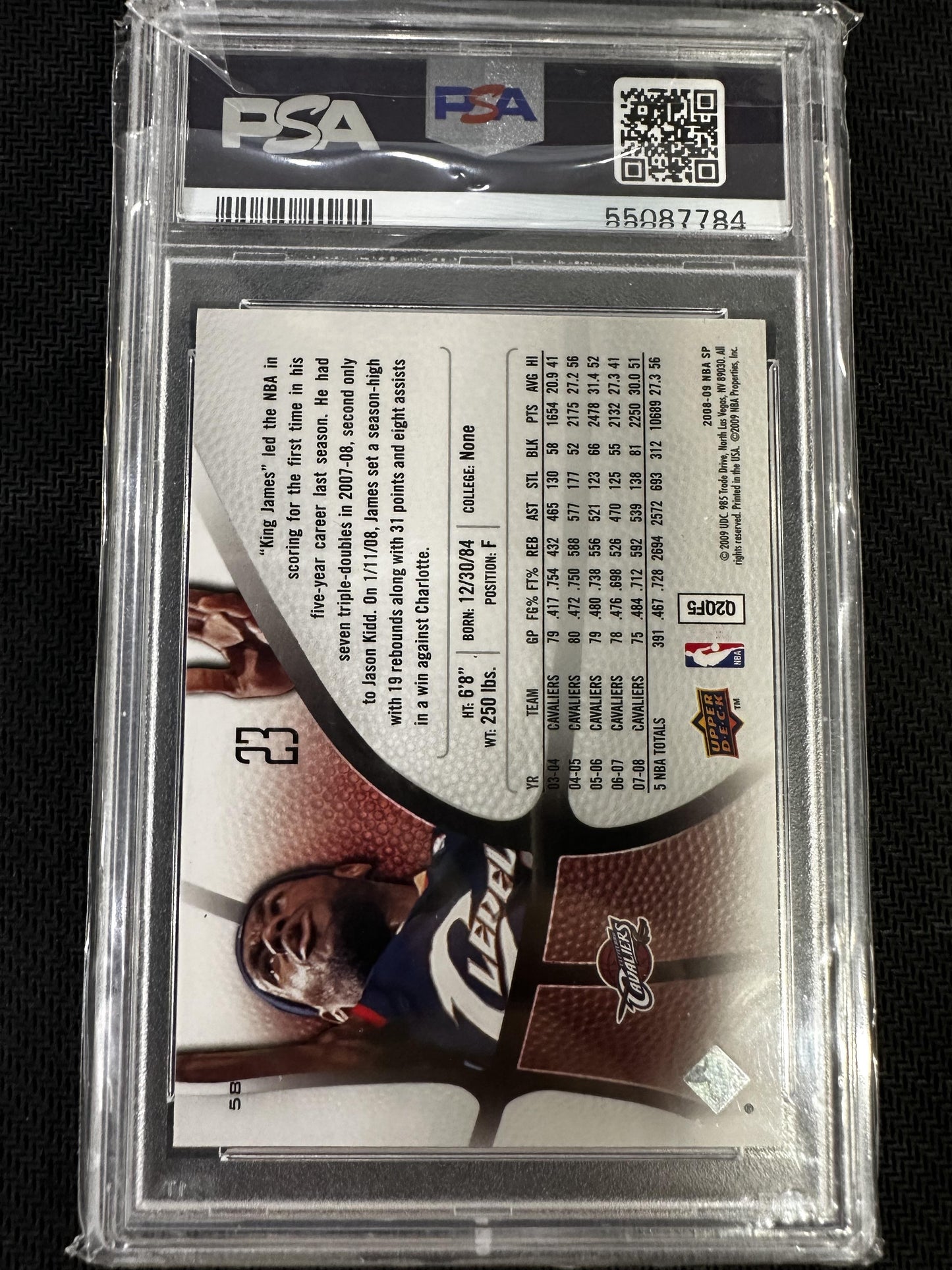 #58 Lebron James 2008 Sp Authentic 10 Arrow McLaren GEM-MT sports Retail