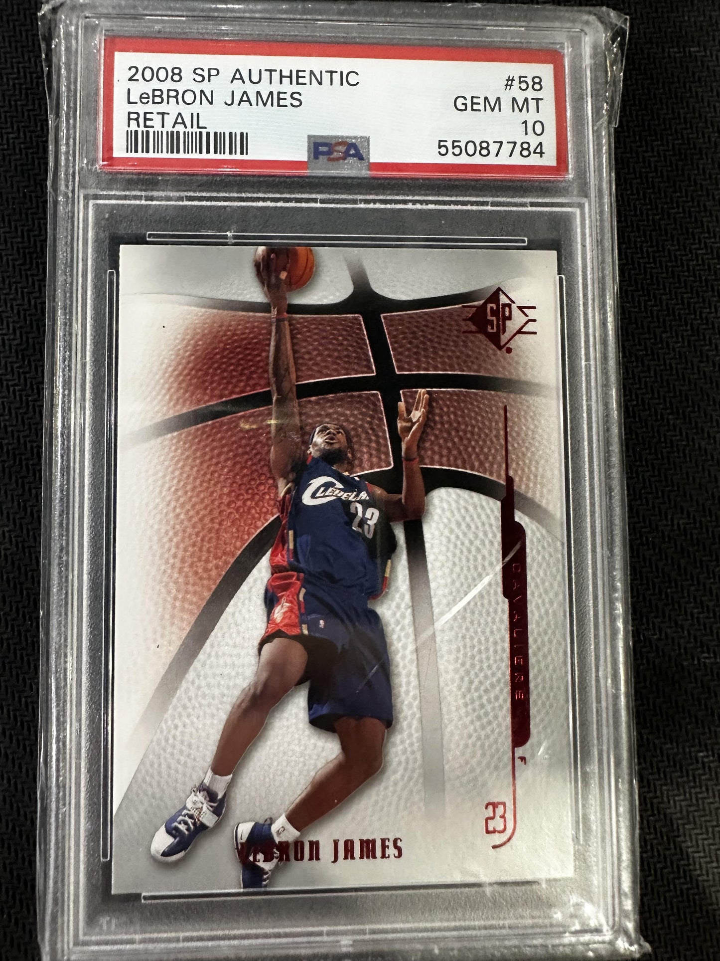 #58 Lebron James 2008 Sp Authentic 10 Arrow McLaren GEM-MT sports Retail