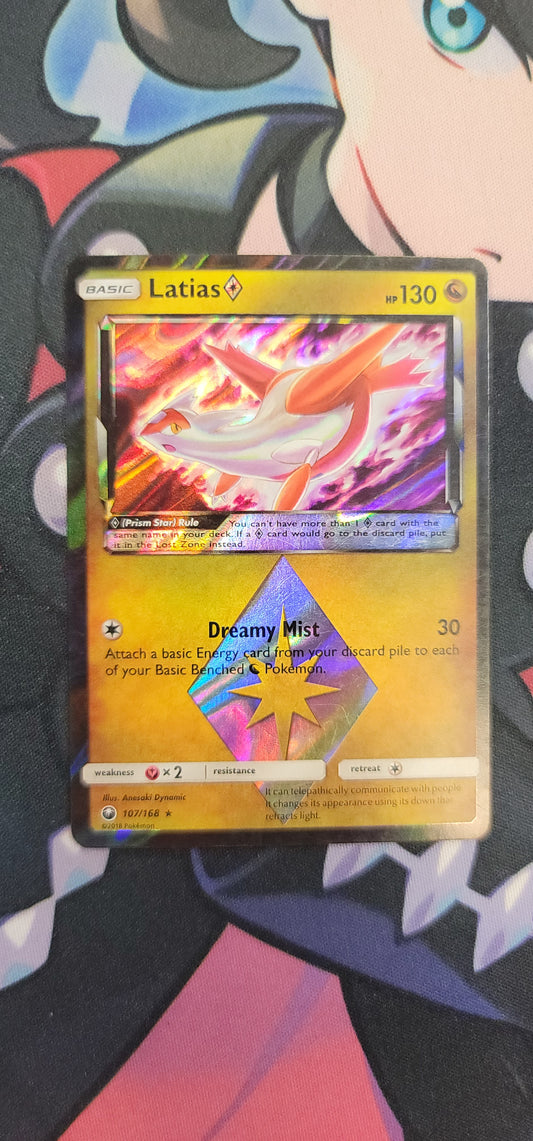 #107/168 Latias Prism Star SM - Celestial Storm Prism Rare tcg