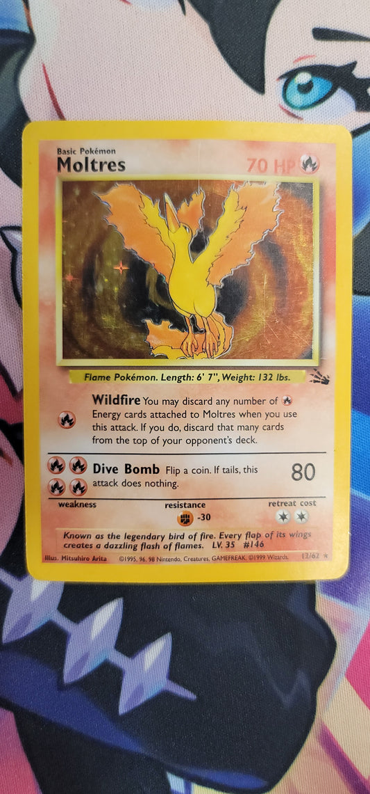 #12/62 Moltres (12) Fossil Holo Rare tcg